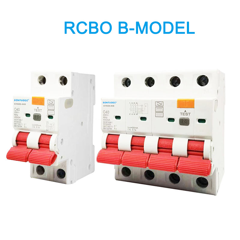 Rcbo b Model 2p 4p 4p 4p haraaga hada-ka-goynta hadda jirta